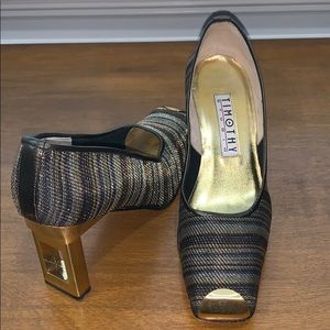 Timothy Hitsman Multi-Color Mesh Bronze&Gold shoes